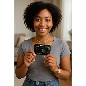Kodak PIXPRO FZ43 Digital Camera 16MP 4X Wide Zoom HD 720p Black w/ Box & Strap